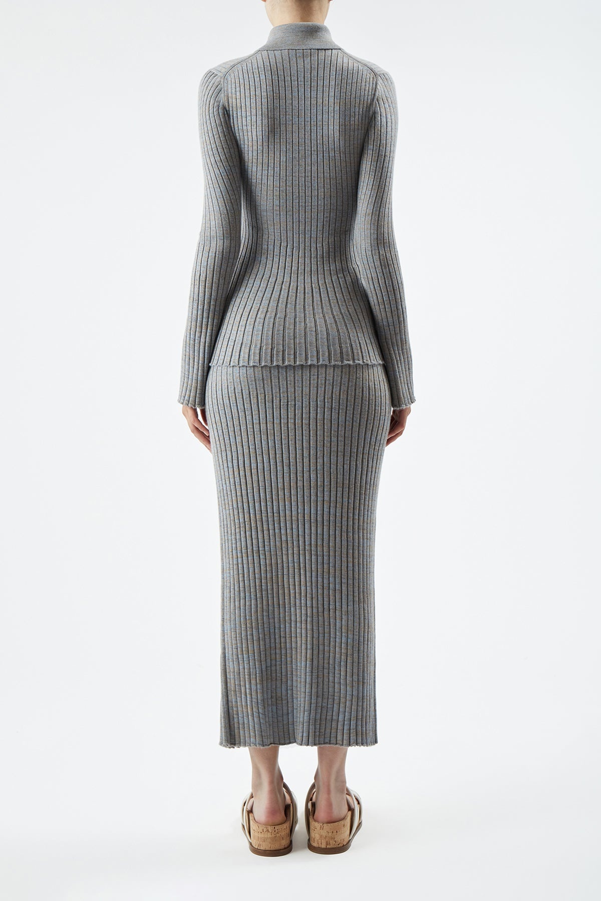 Conti Skirt in Aran Cashmere - 5