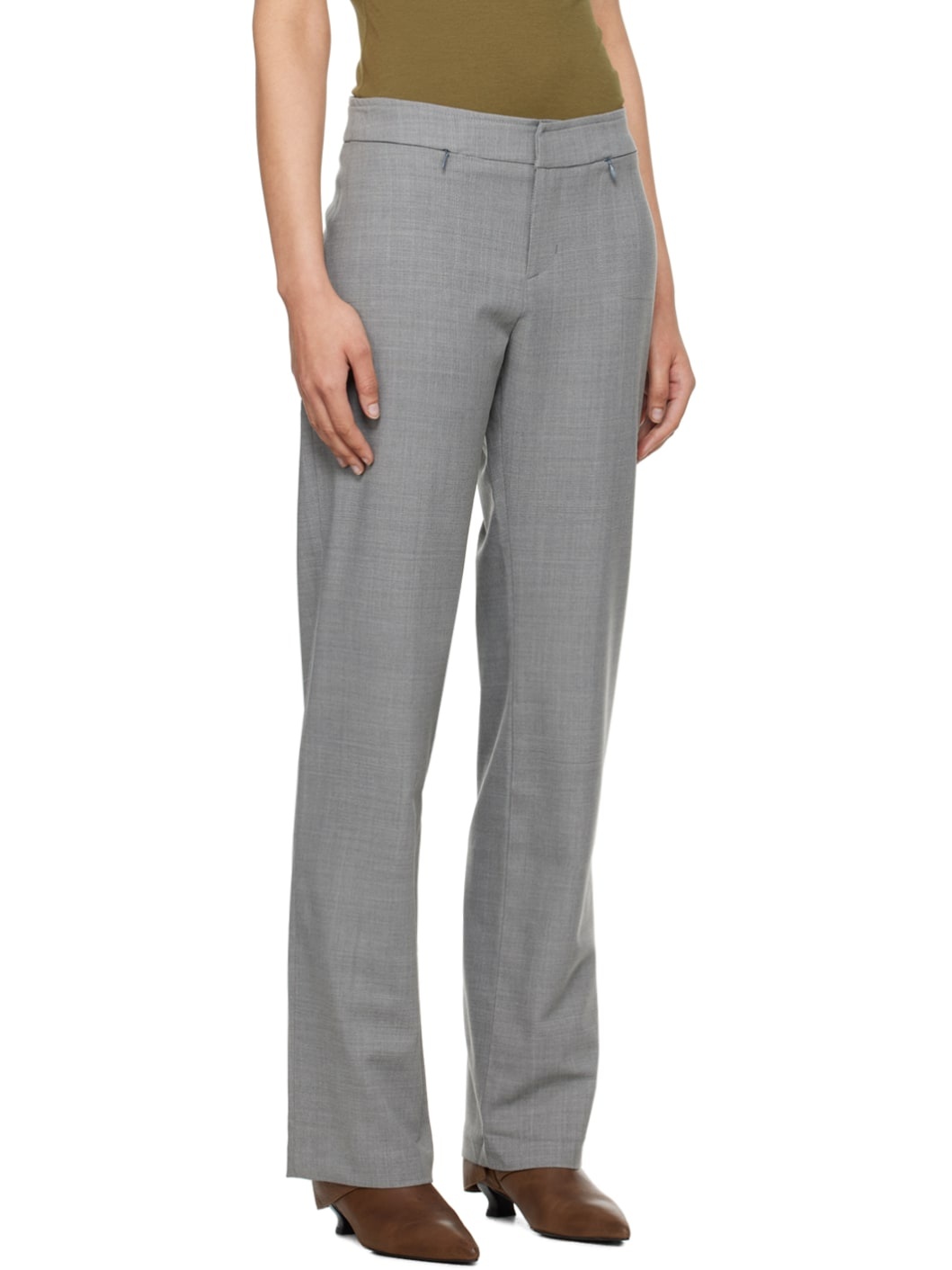Gray Baozi Trousers - 2