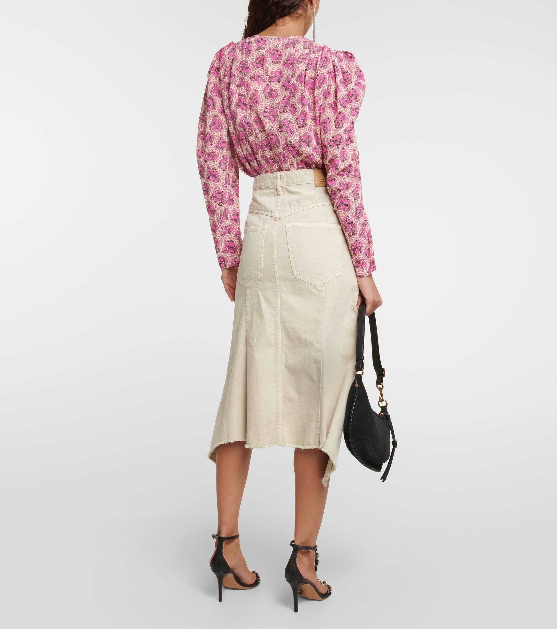 Nyda denim midi skirt - 3