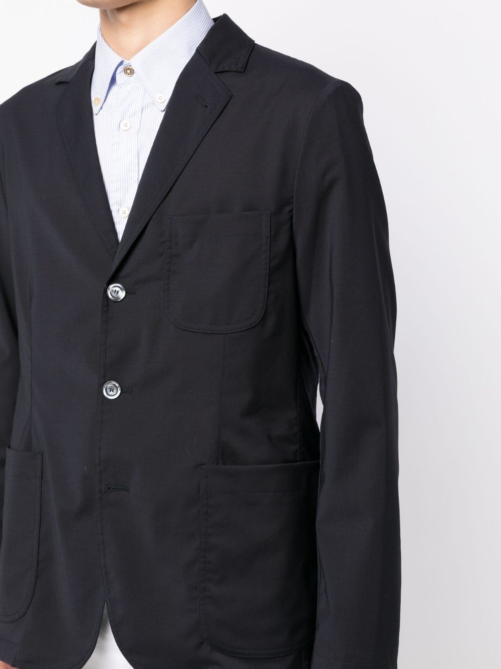 boxy single-breasted jacket - 10