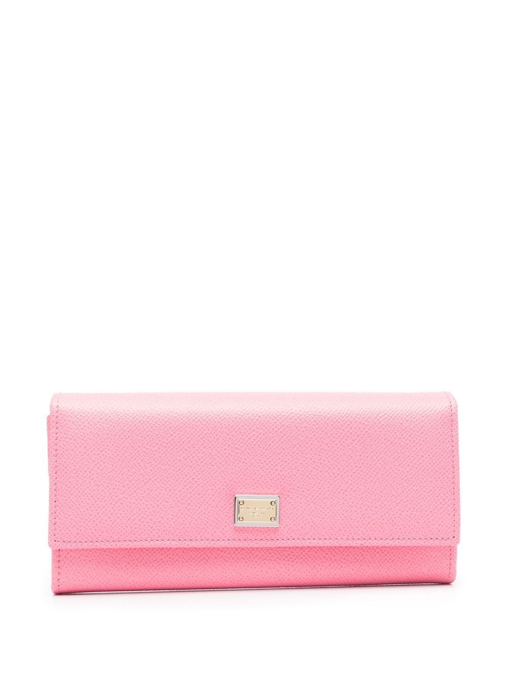 logo-plaque leather wallet - 1