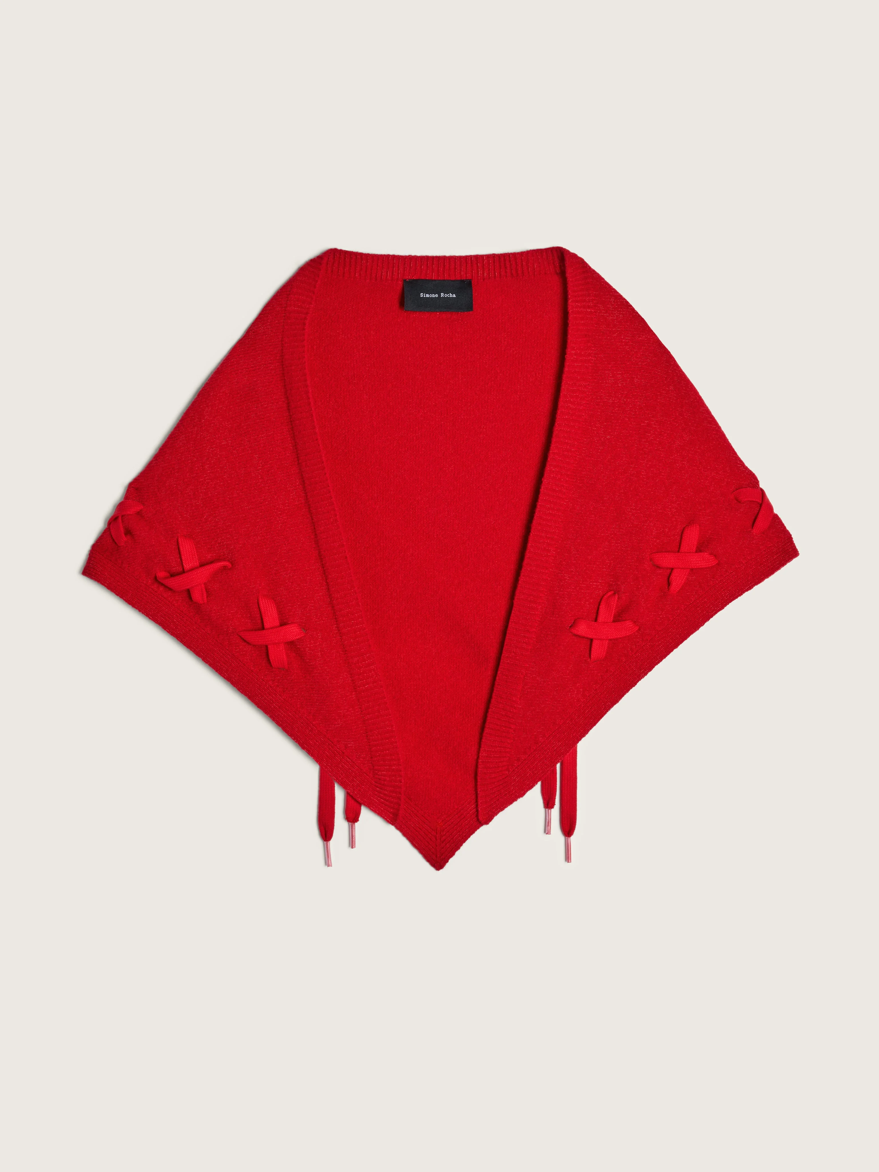 Merino Lace Up Neckerchief - 1