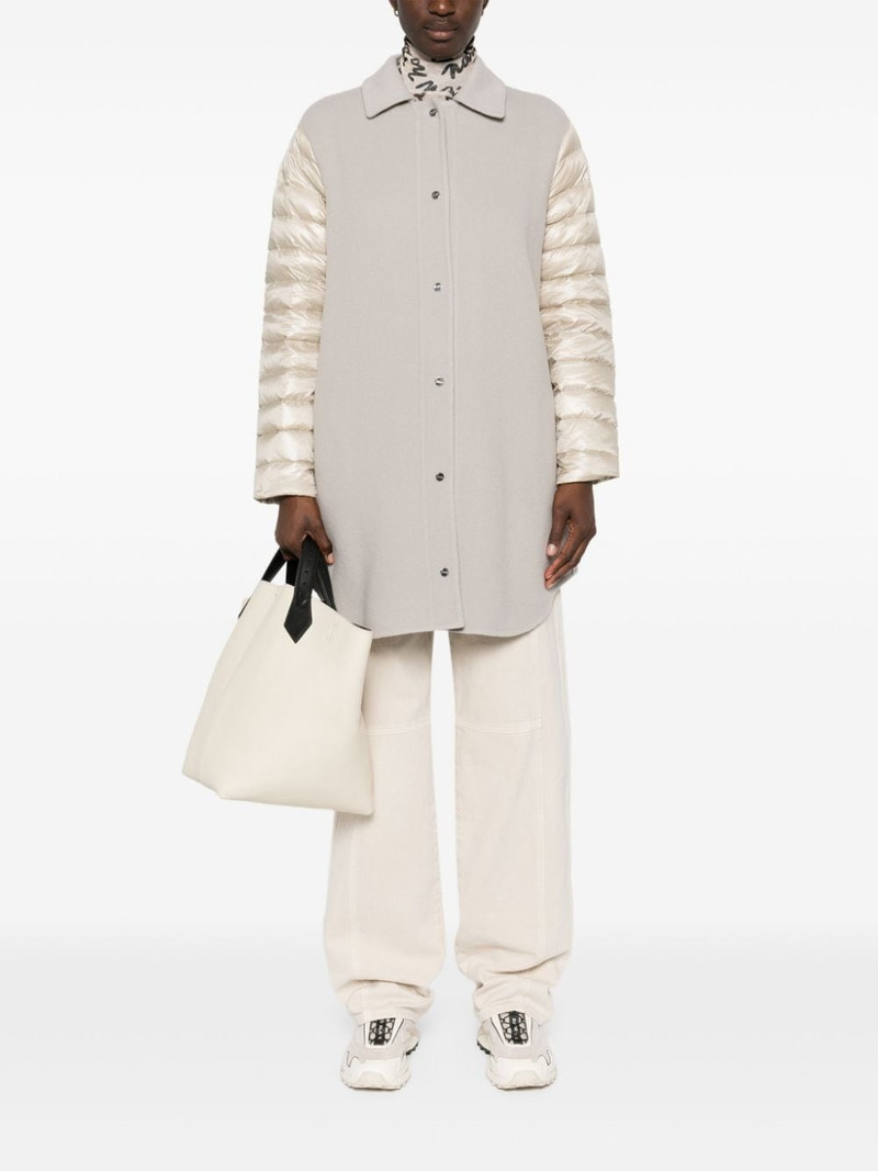 Herno panelled puffer coat outlook