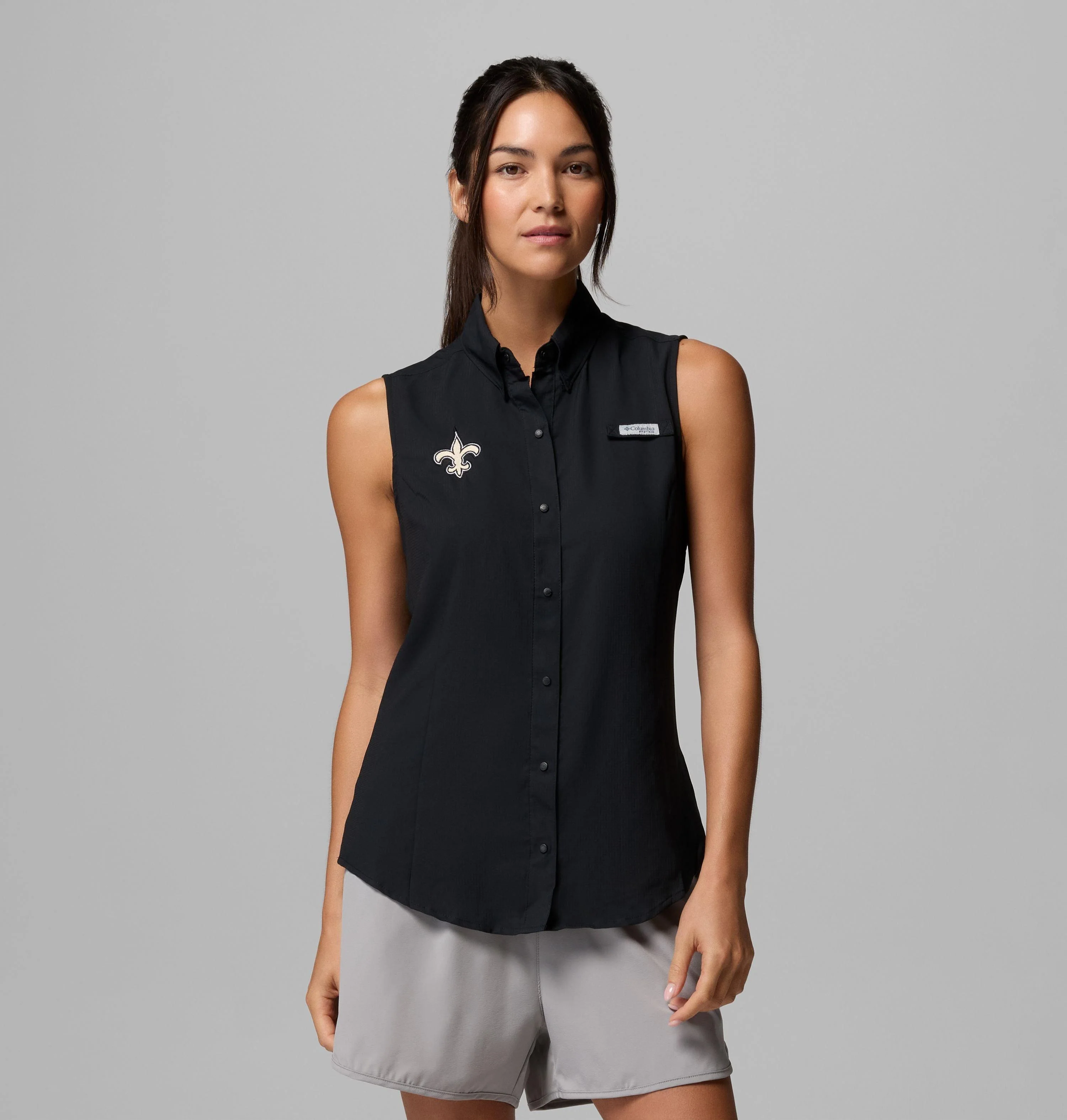 Women's PFG Tamiami Sleeveless Shirt - New Orleans Saints - 1