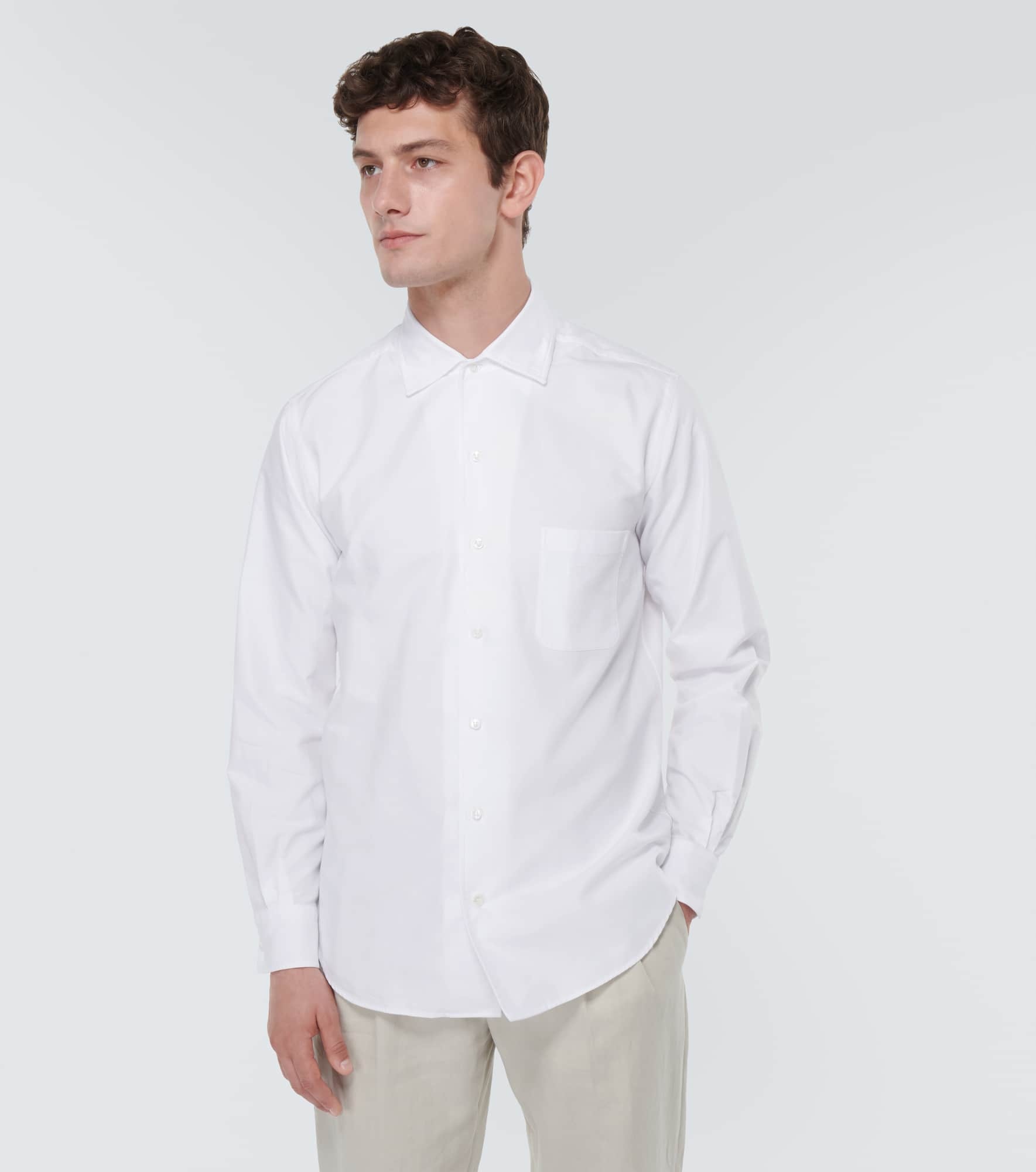 André cotton poplin Oxford shirt - 3