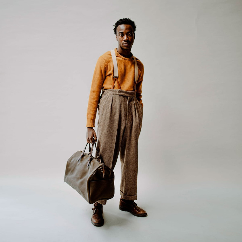 HOBO TRAVEL BAG - DARK BROWN 5