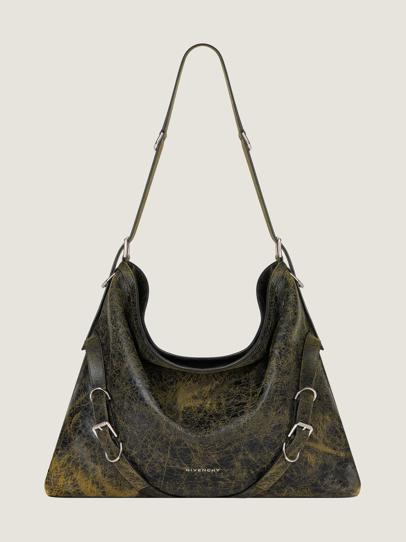 LARGE VOYOU BAG IN CRACKLED LEATHER 1