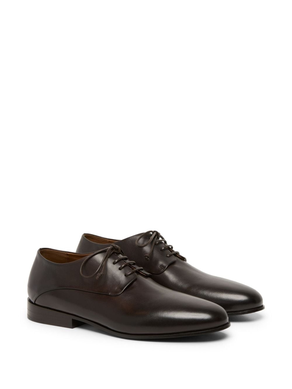 calf leather derby shoes - 2