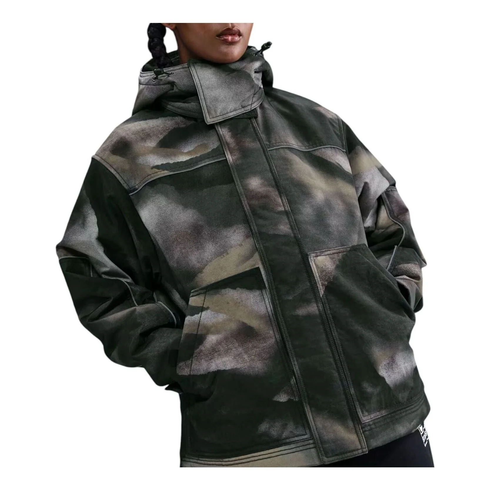 Nike x Stussy Utility Hooded Jacket 'Green' HQ8520-900 - 1