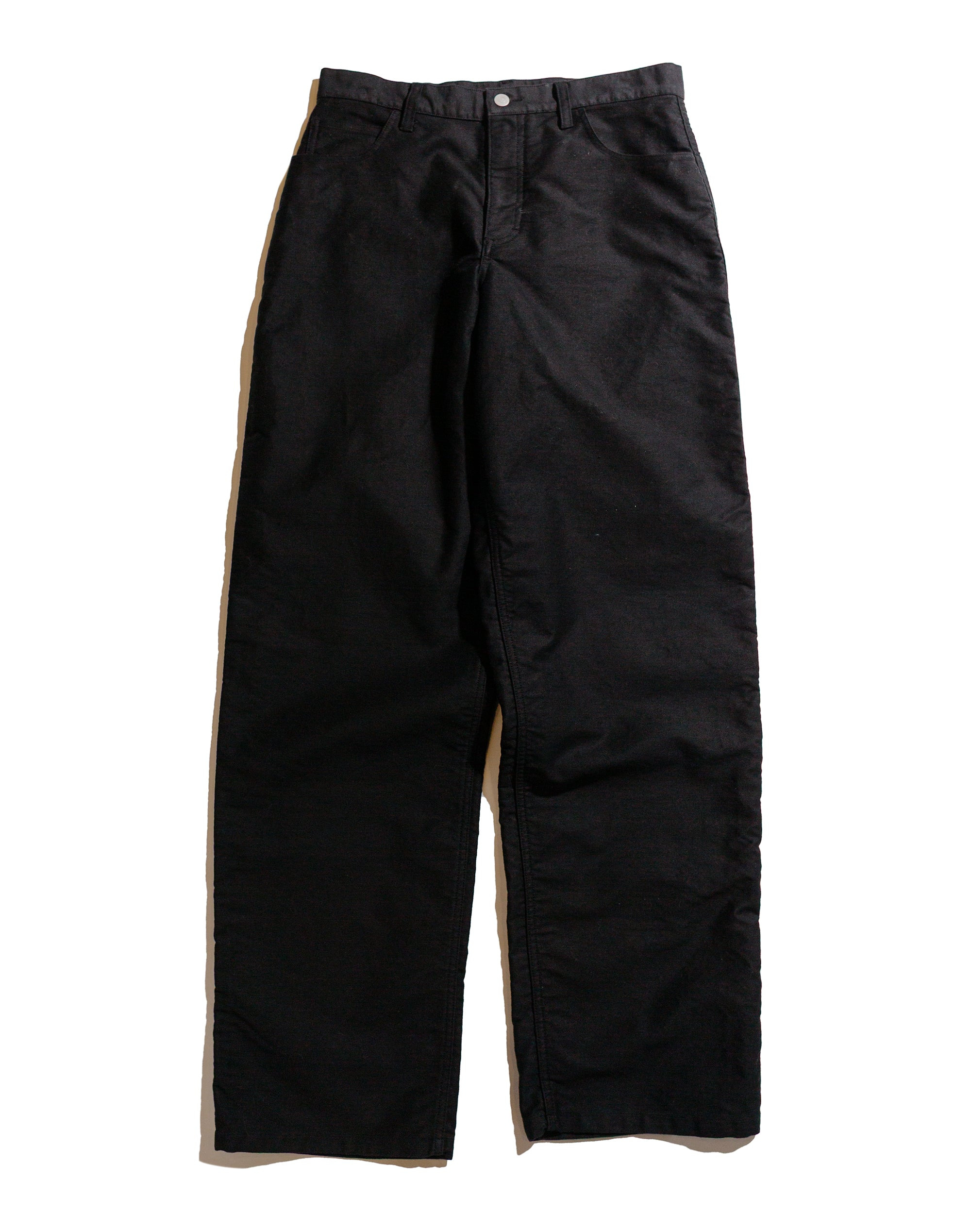 5PKT Jean Black Cotton Moleskin - 1