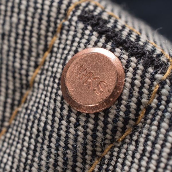 IH-634S-142 14oz Selvedge Denim Straight Cut Indigo - 7