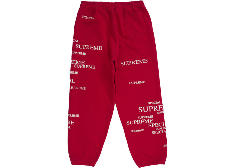 Supreme Supreme Special Sweatpant Red outlook