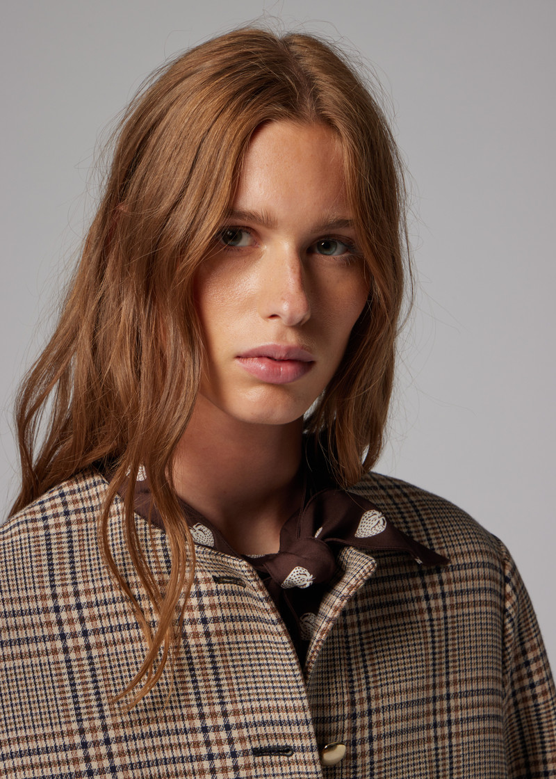 Women's Brown Houndstooth Jacket 8