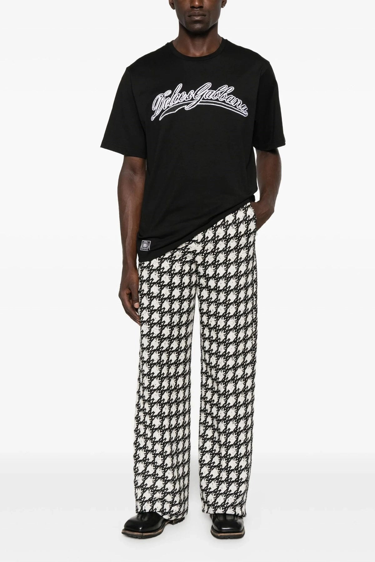 Dolce & Gabbana Men Logo Embroidery T-Shirt - 2