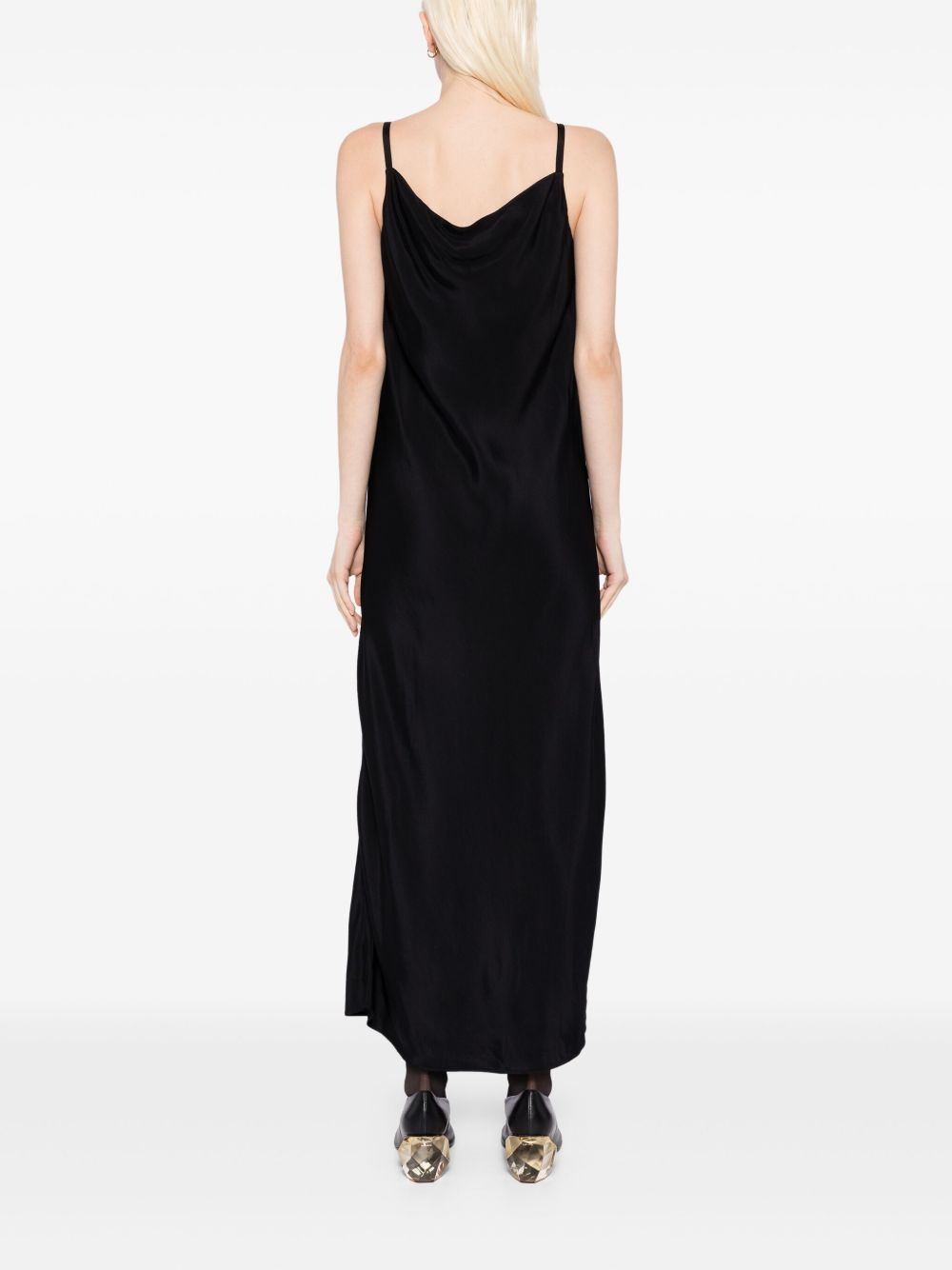 Drapery Neckline Slip dress - 4