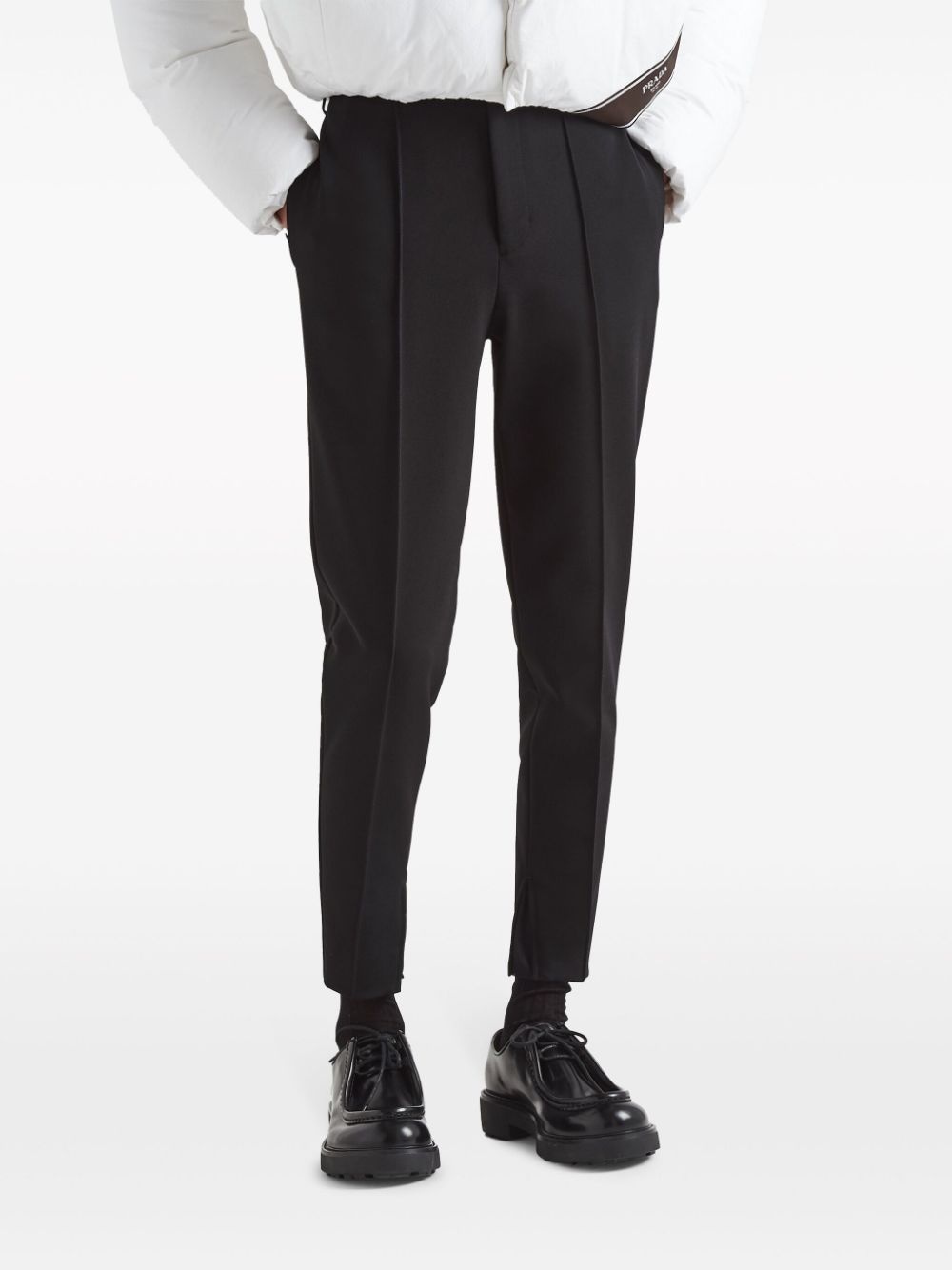 tailored tapered-leg trousers - 4