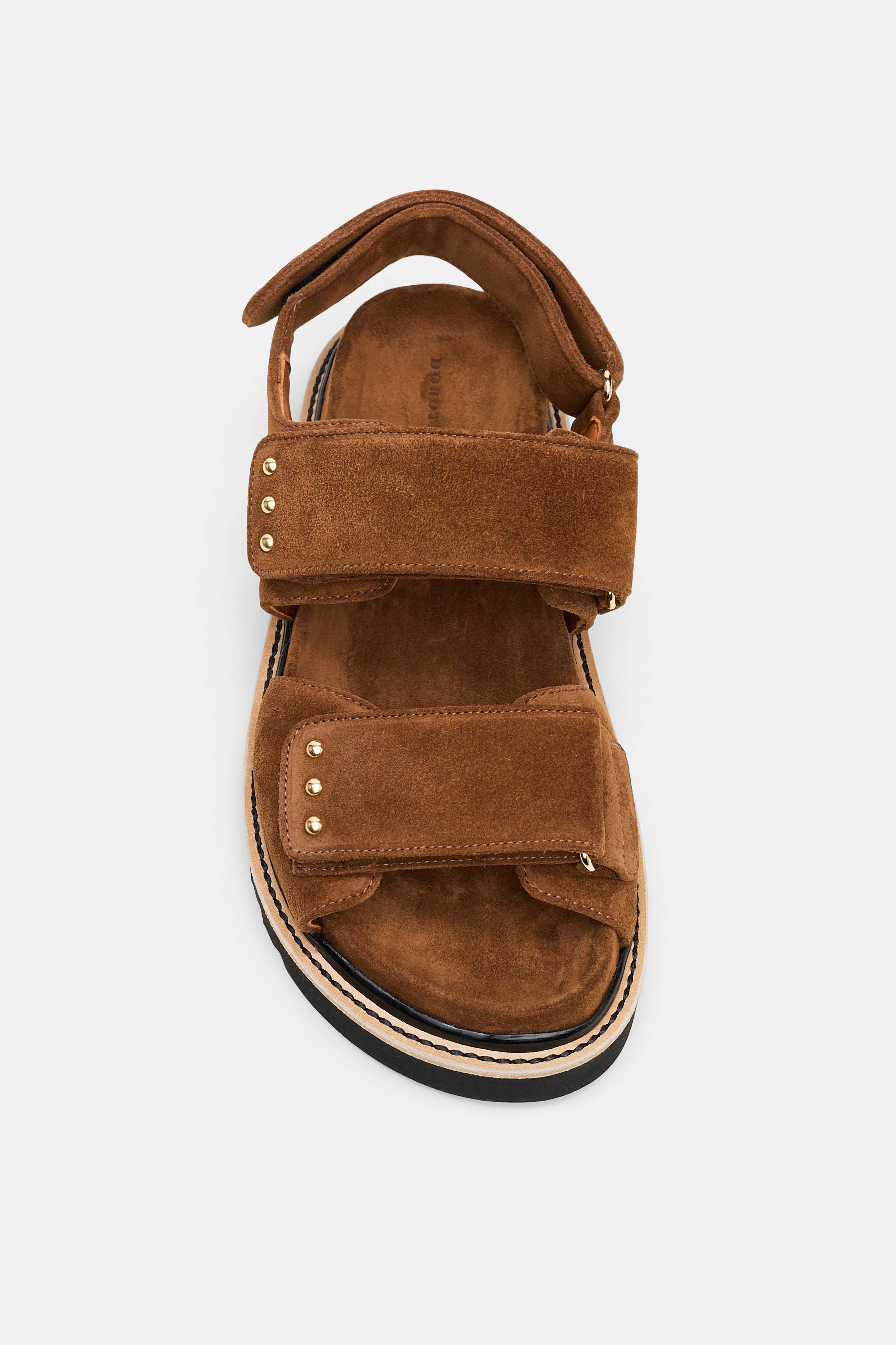 SUEDE SENSATION velcro strap footbed - 6