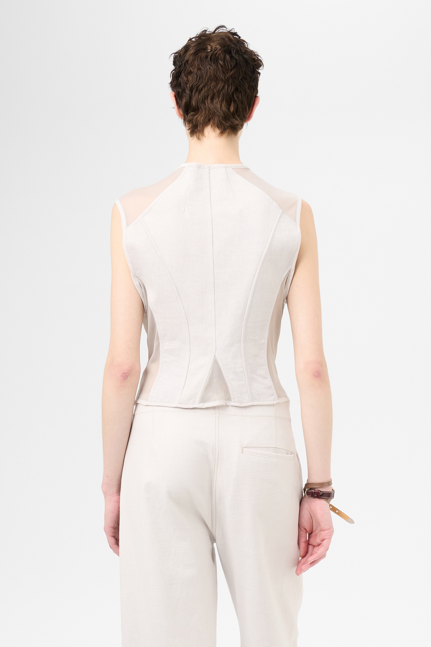 Corset Vest Dust Bunny Disrupted Sateen - 5