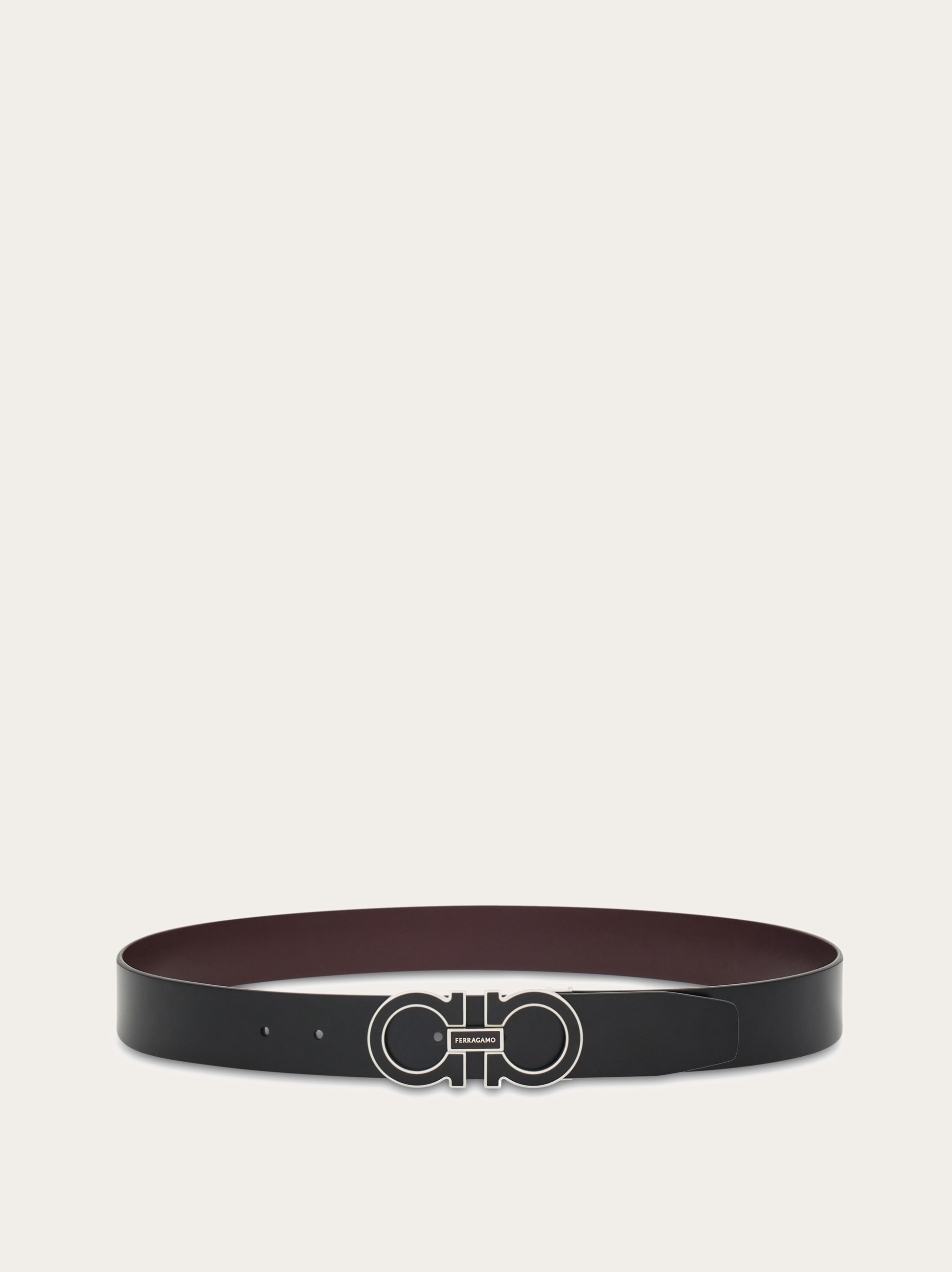 Reversible and adjustable Gancini belt - 3