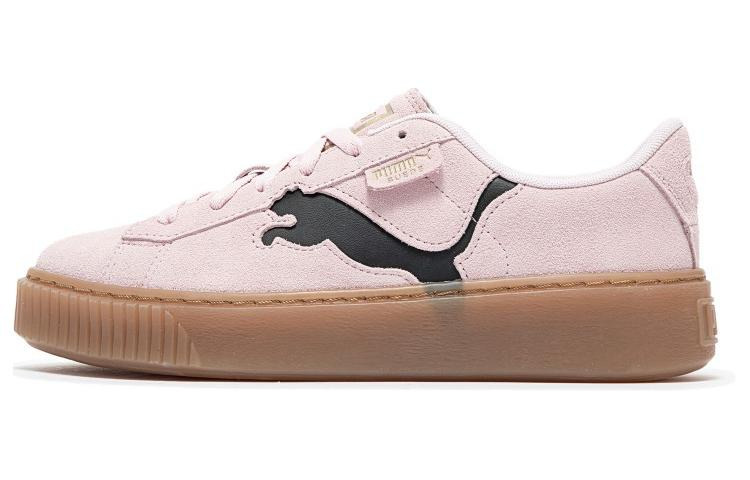 (WMNS) PUMA Suede Platform Shoes 'Pink Black Gum' 397233-05 - 2