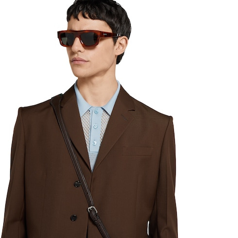 Embossed wool jacket - 5