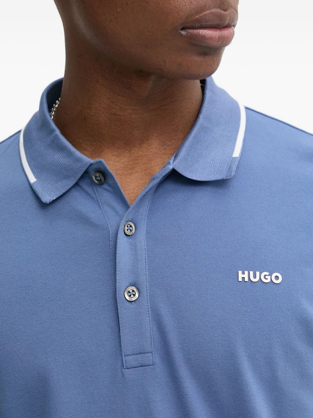 logo-print polo shirt - 4