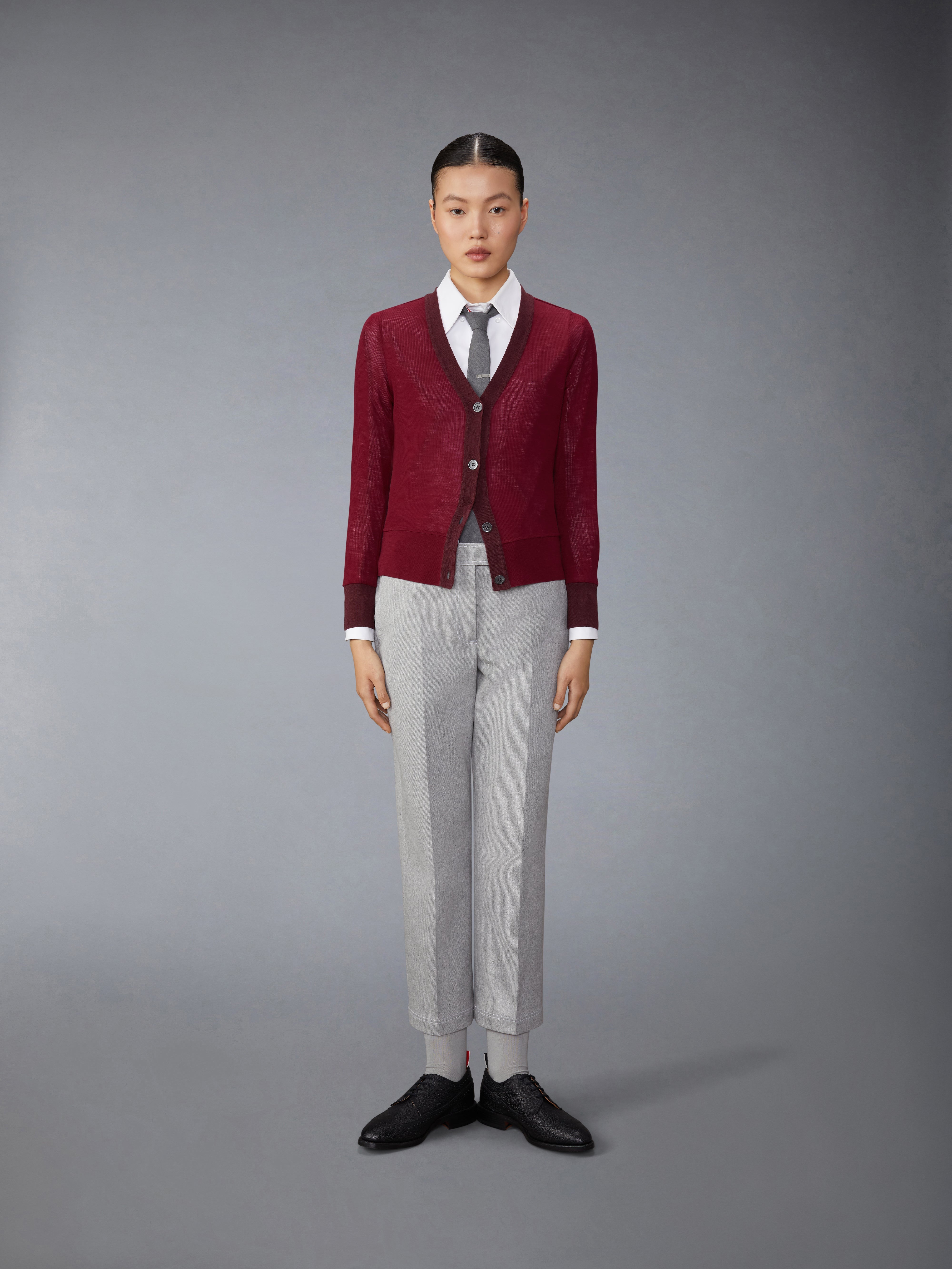 SELVADGE DENIM CHINO SIDE TAB TROUSERS - 4