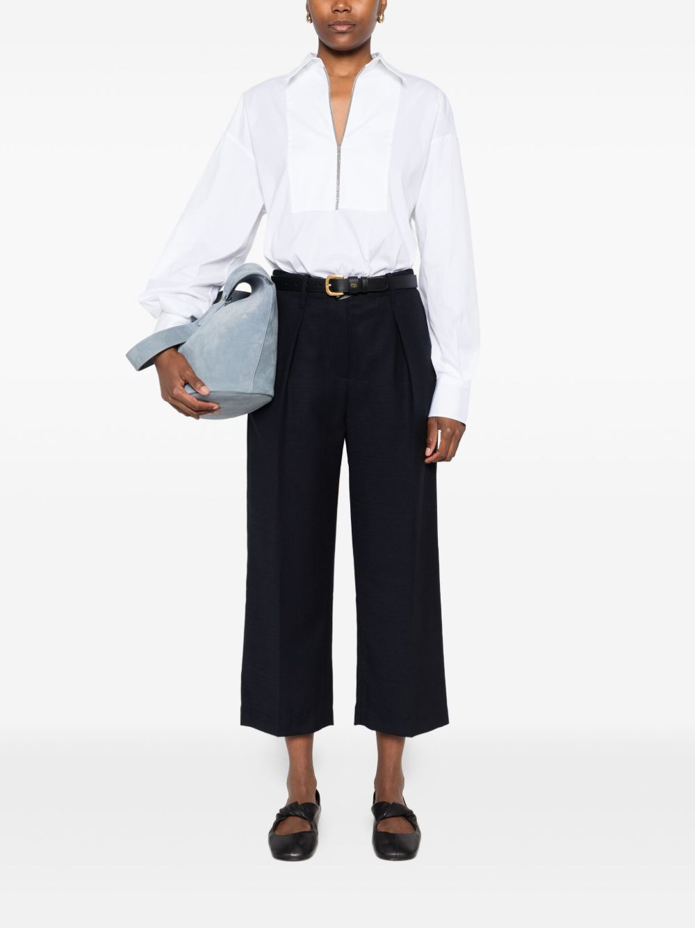 pleated wool trousers - 2
