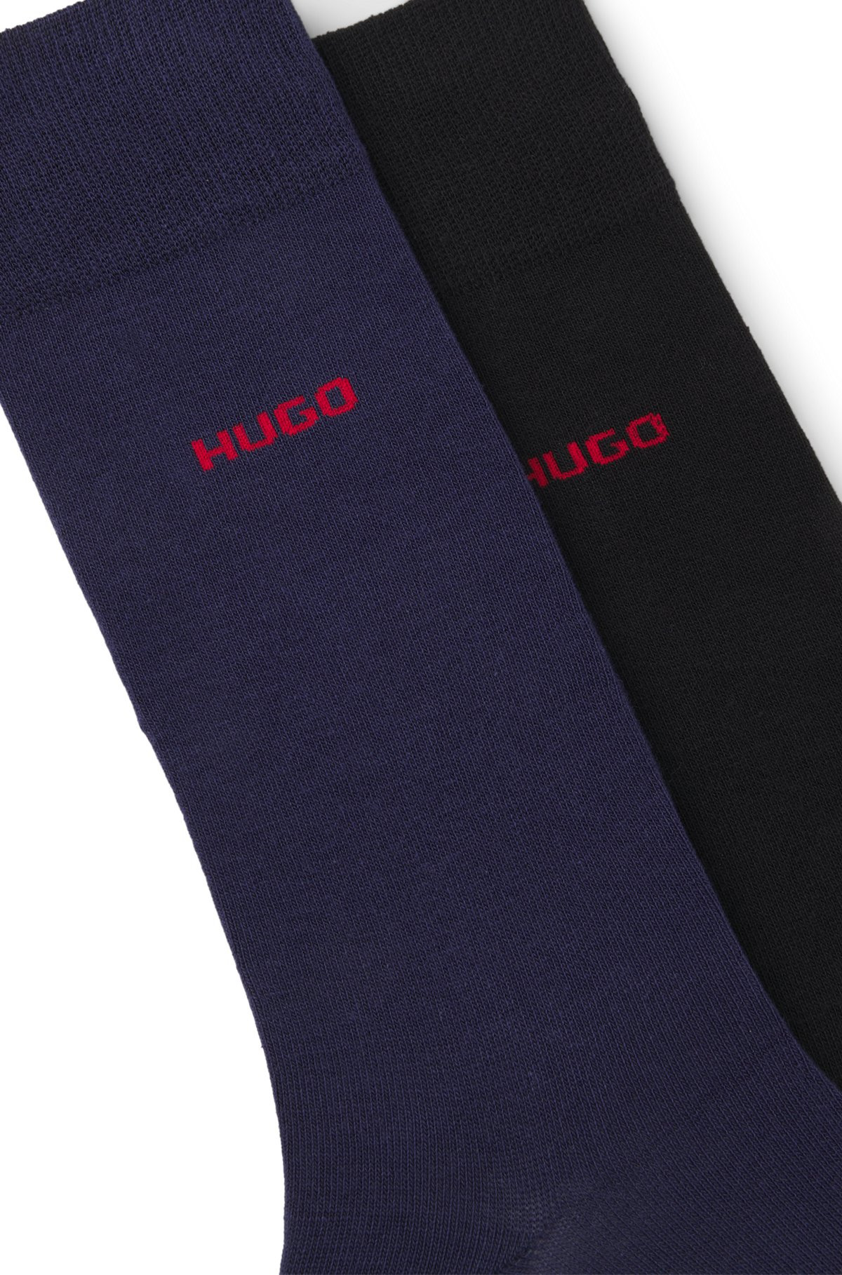 TWO-PACK OF REGULAR-LENGTH SOCKS IN STRETCH FABRIC - 2