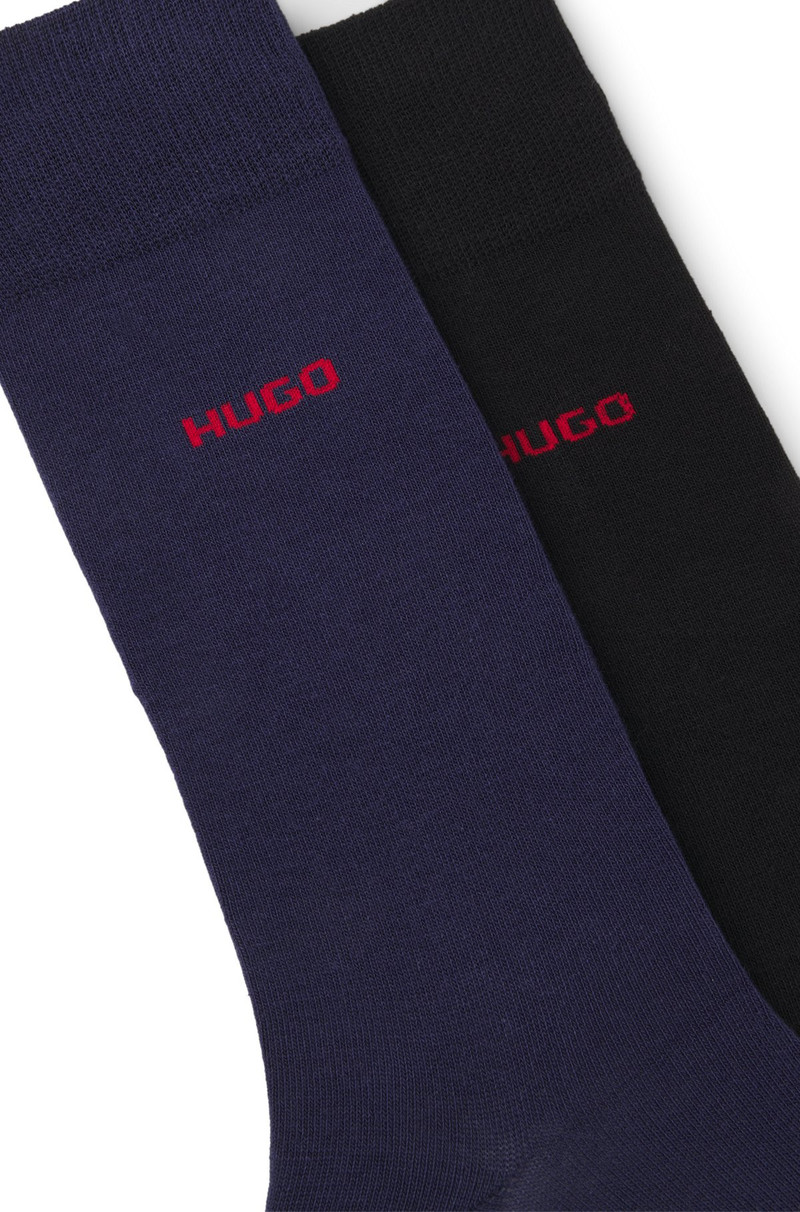 HUGO TWO-PACK OF REGULAR-LENGTH SOCKS IN STRETCH FABRIC outlook