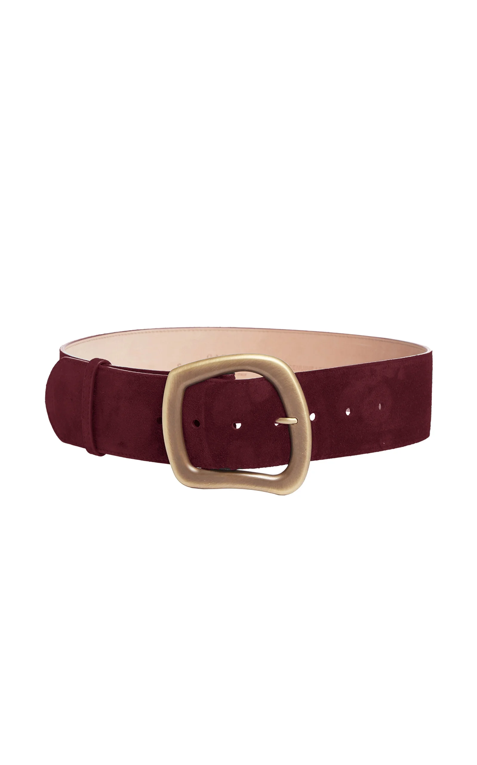 Simone Medium Leather Belt burgundy - 1