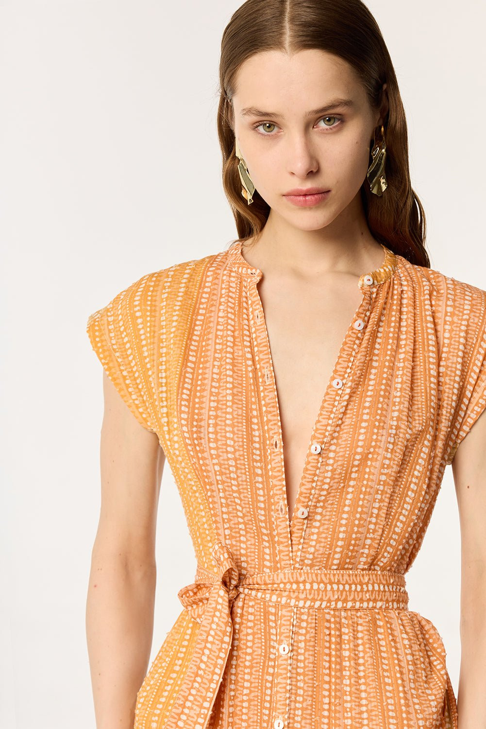 Long Dress Kora - Orange Shona - 2
