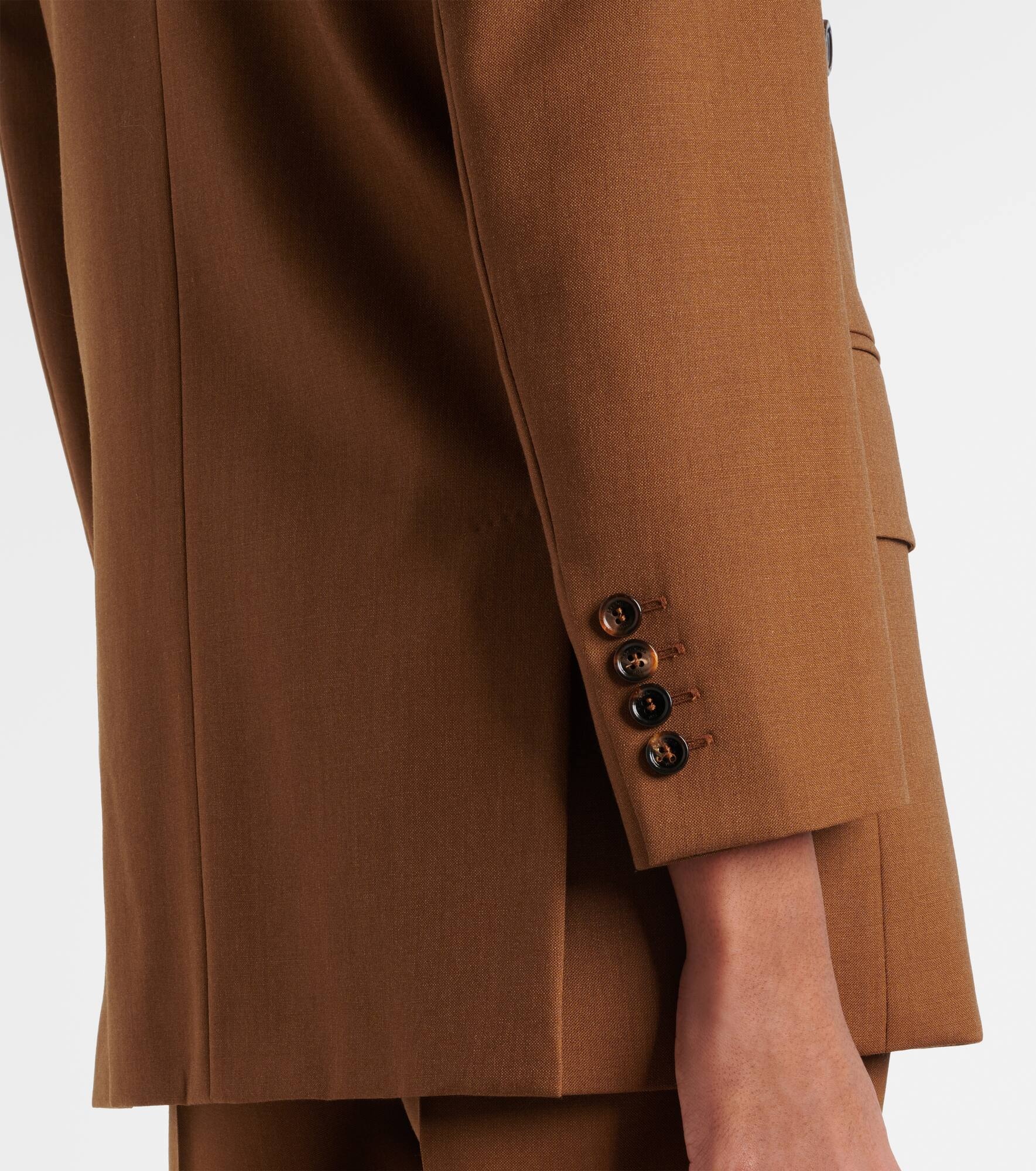 Palanca wool and silk-blend blazer - 5