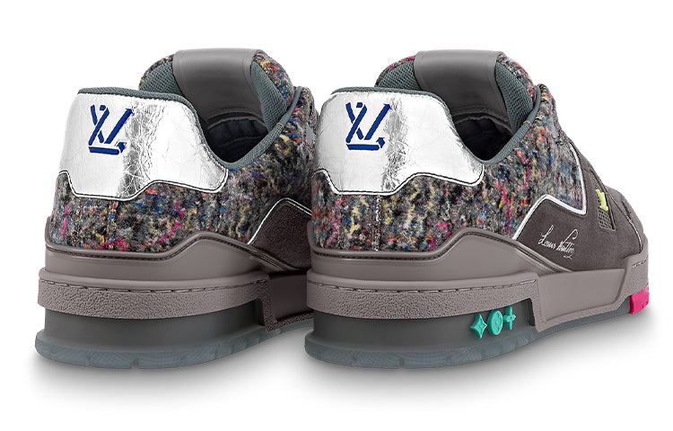 LOUIS VUITTON LV Trainers 'Grey with Colorful Mesh' 1A998B - 4