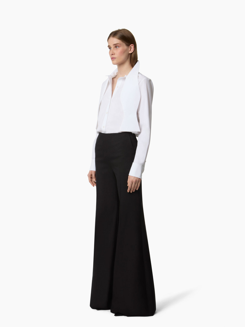 NINA RICCI Oversized Collar Lavalliere Shirt outlook