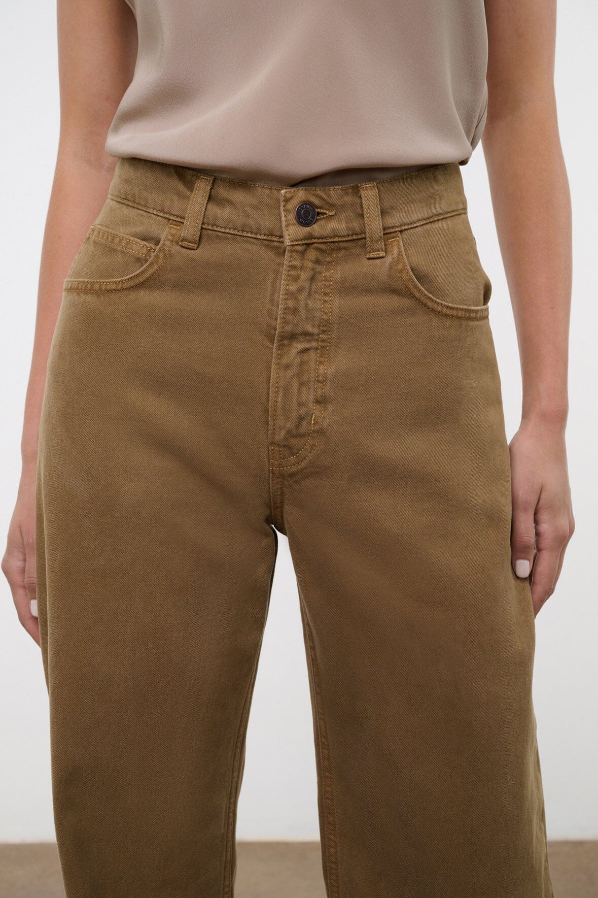 STAUD LEO HIGH RISE JEAN PORTOBELLO - 5
