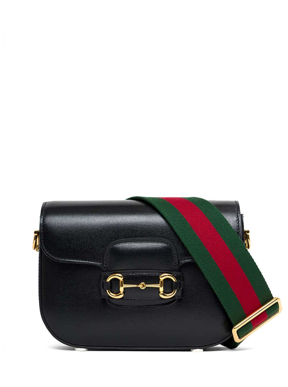 Gucci Women Gucci Woman's Horsebit 1955  Black Leather Crossbody Bag - 2