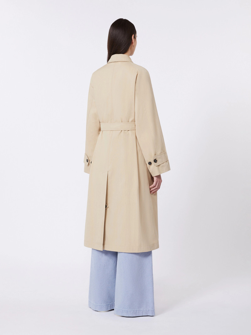 DIVA Water-repellent cotton trench coat - BEIGE 4