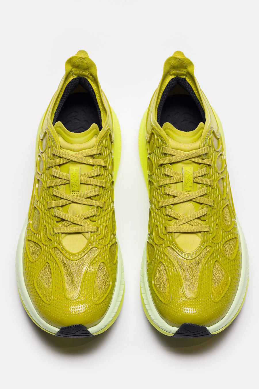 Mach X Caged Sneaker in Pea Green/Hoka Citrus - 4