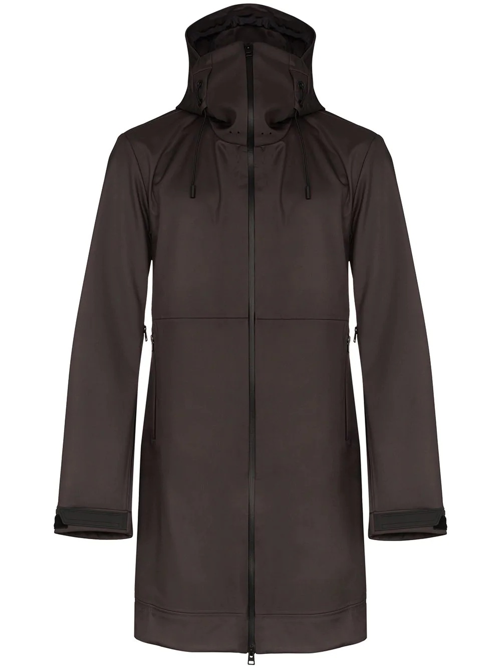 technical hooded coat - 1