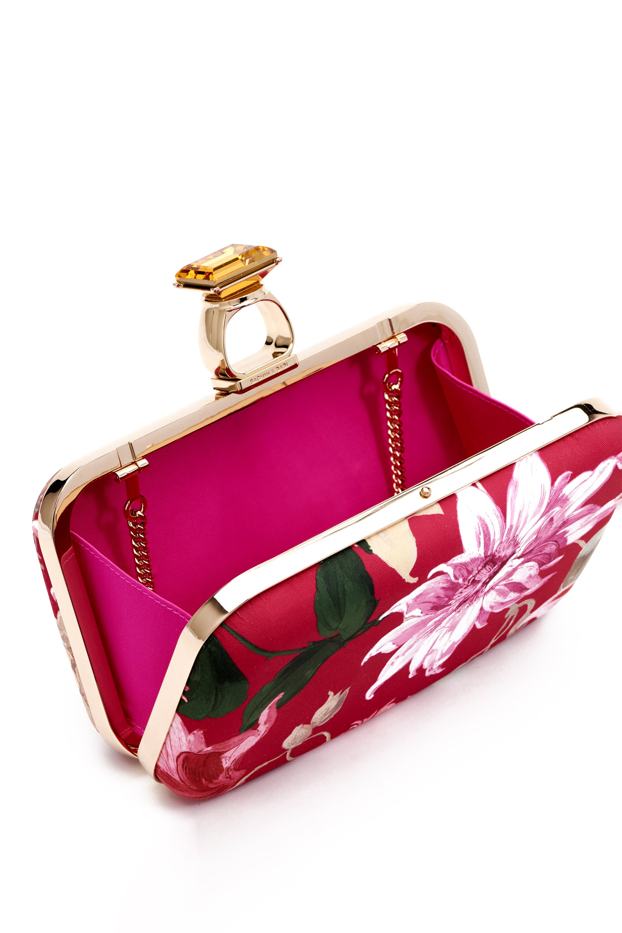 On the Rocks Clutch - Deep Pink Dahlia - 3