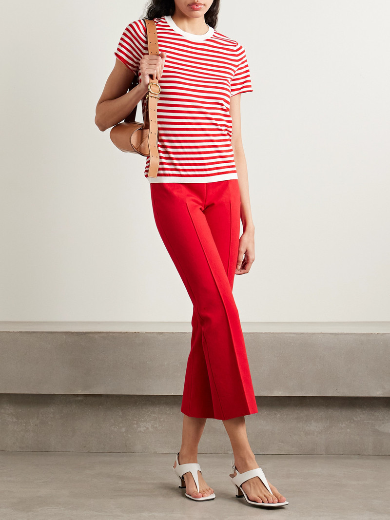 HIGH SPORT Owen Striped Cotton T-shirt outlook