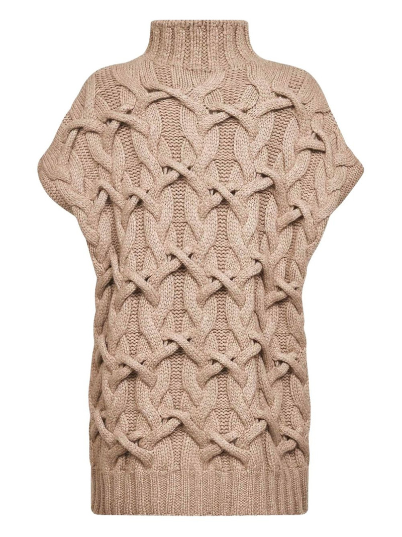 Brunello Cucinelli cable-knit sweater outlook