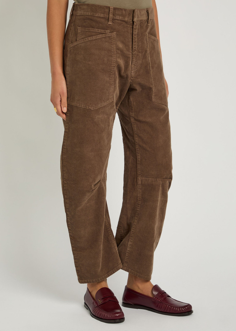 NILI LOTAN Nili Lotan Shon Barrel-leg Corduroy Trousers outlook