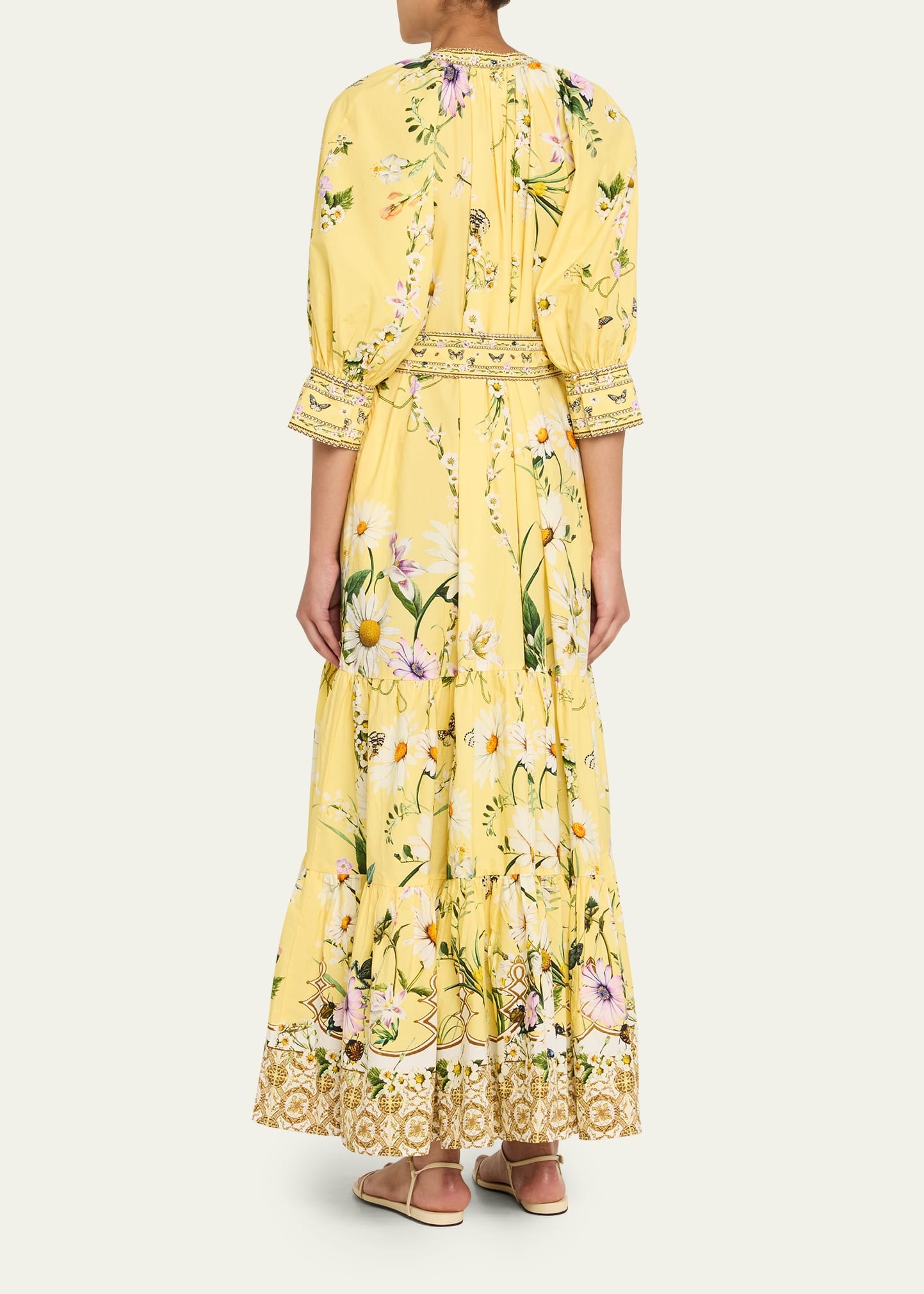Daisy Chains Tiered Maxi Shirtdress - 3