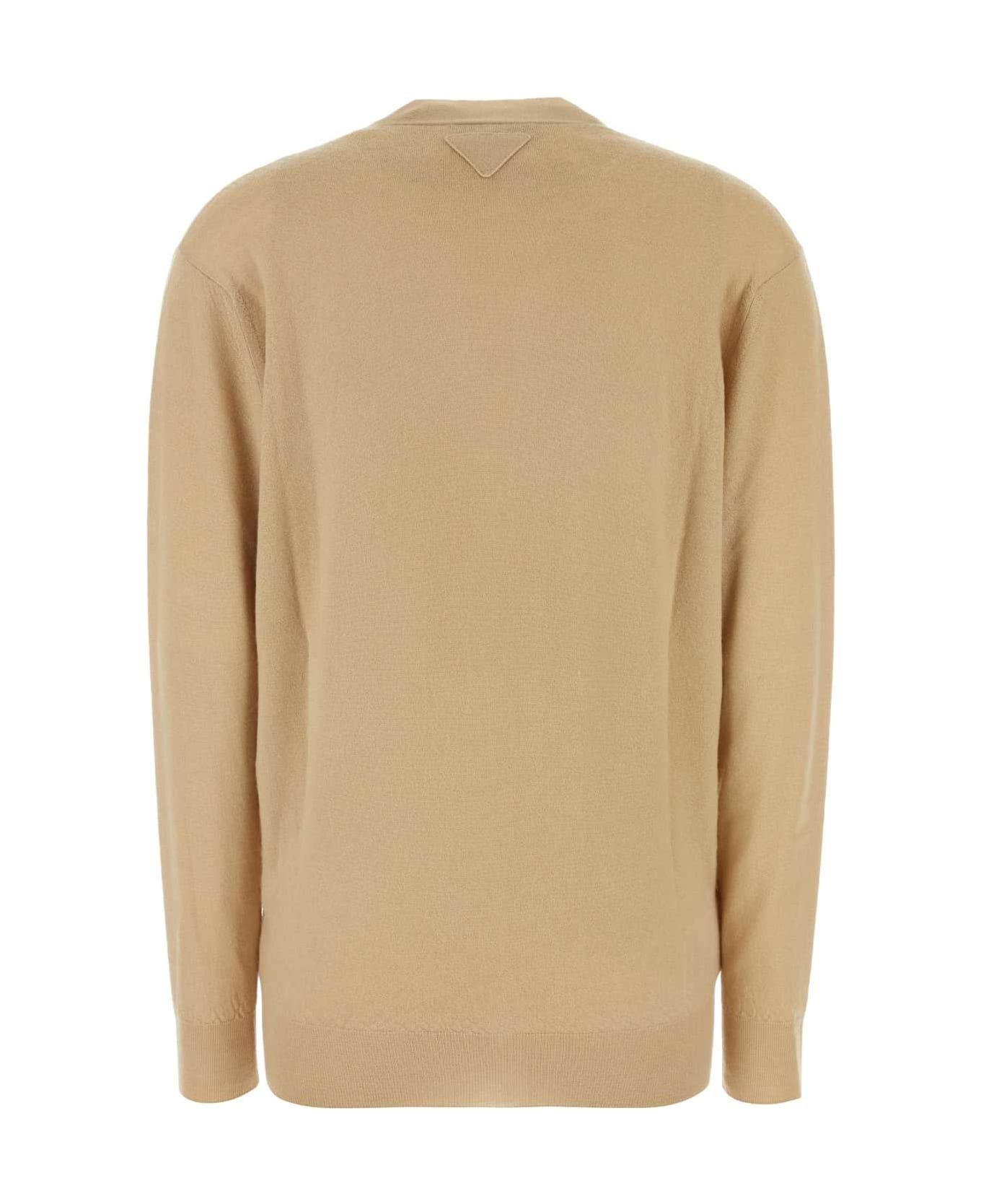 Beige Cashmere Cardigan - 2