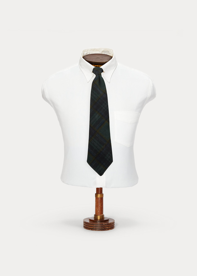 Handmade Plaid Corduroy Tie 1