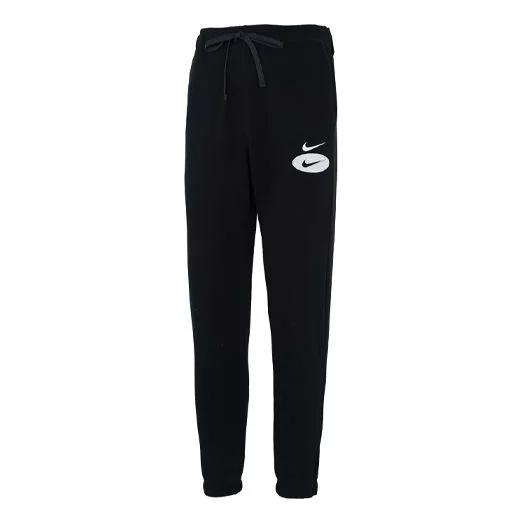 Men's Nike Logo Embroidered Training Bundle Feet Sports Pants/Trousers/Joggers Autumn Black DM5472-0 - 1