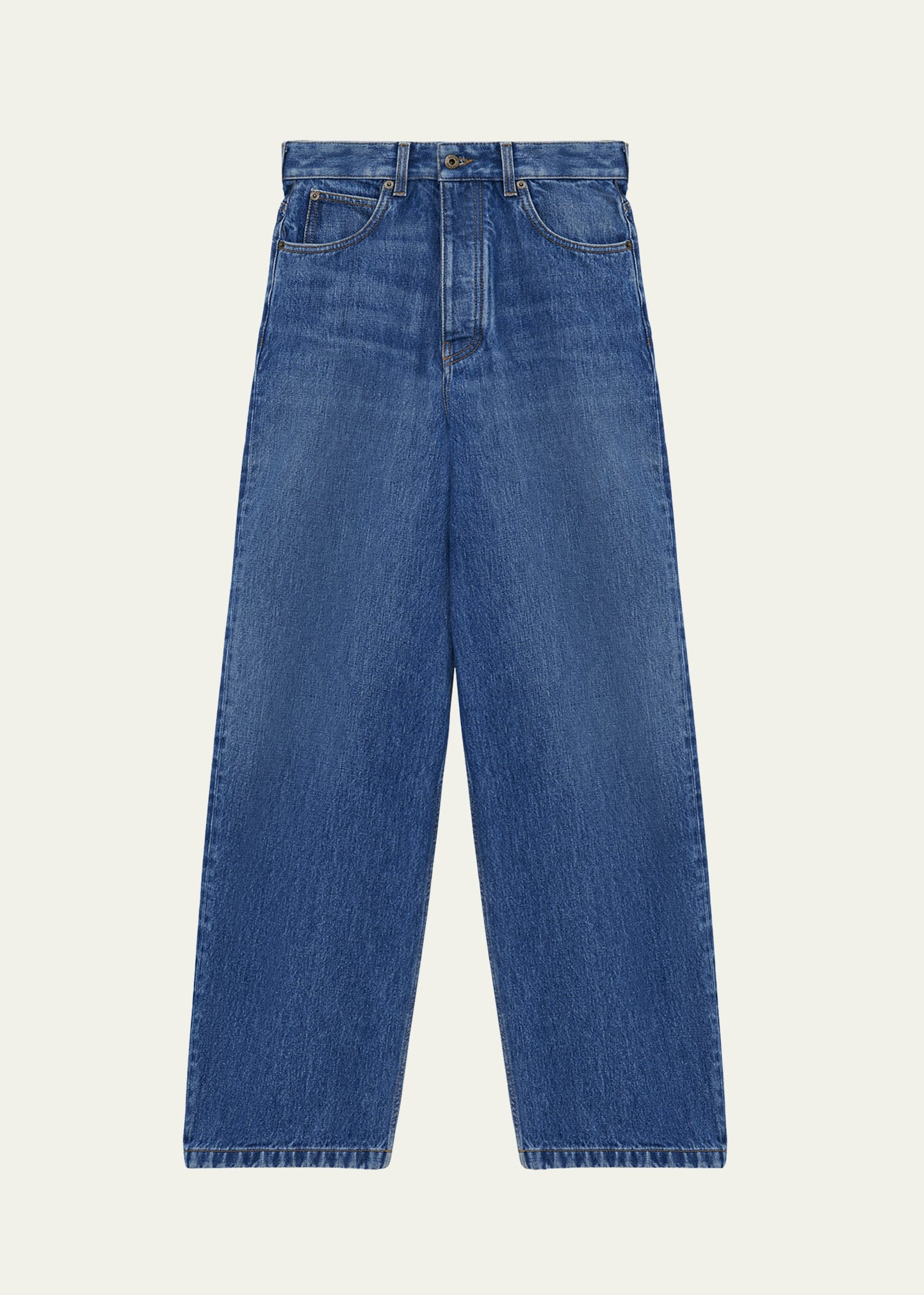 Men's Straight Fit Cropped Jeans - 1
