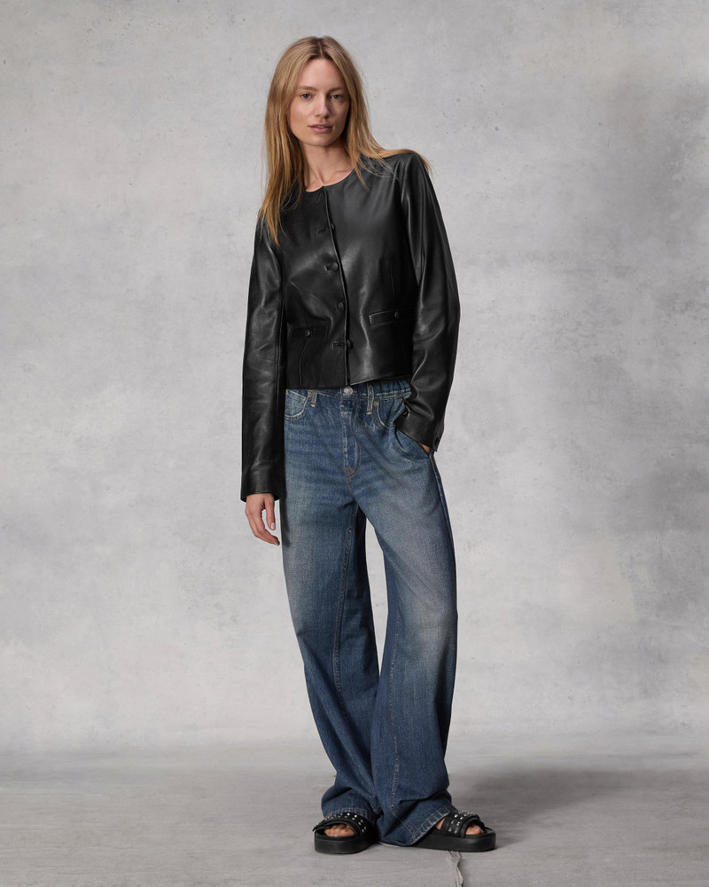 rag & bone Carmen Leather Jacket outlook